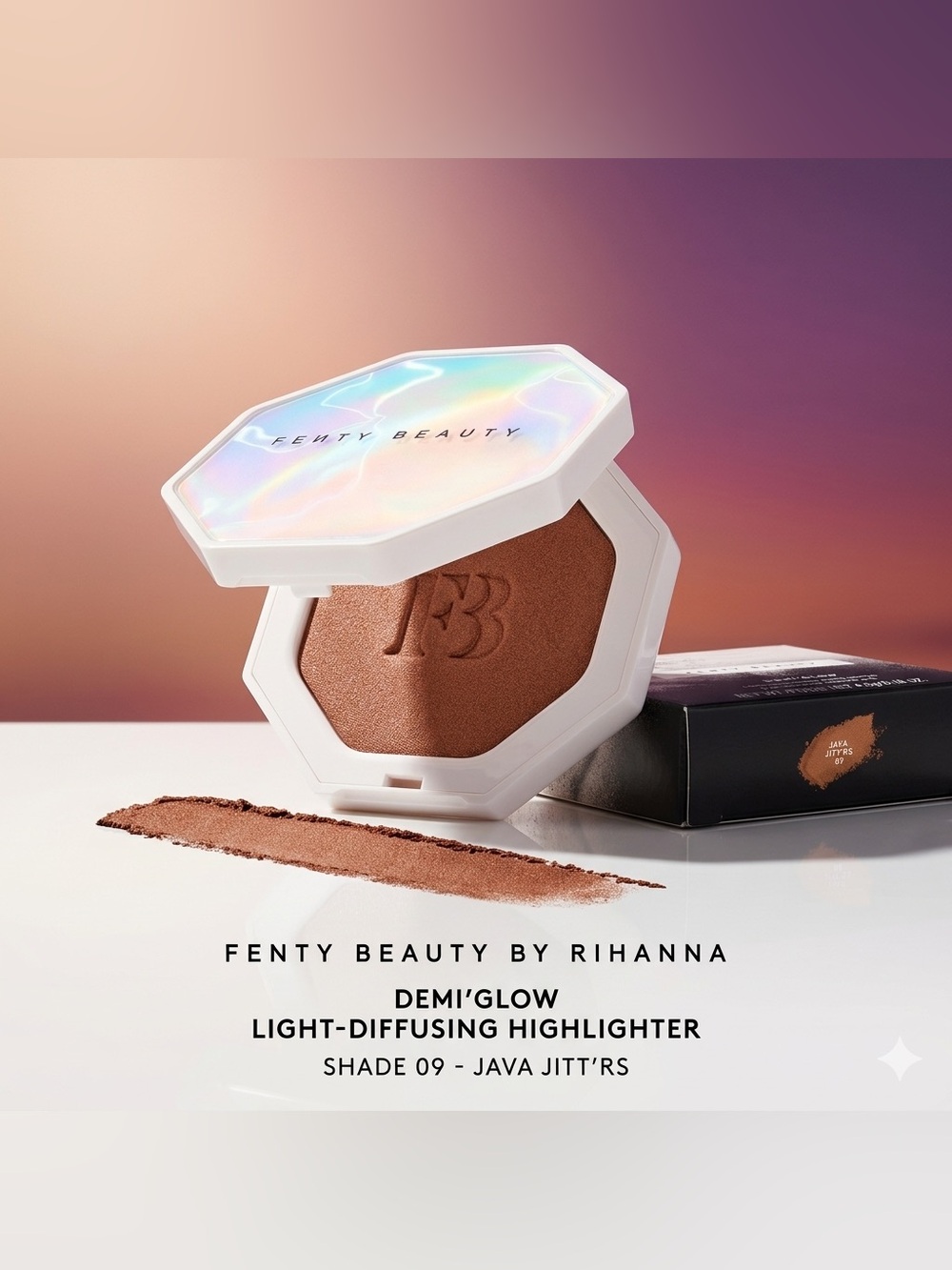 Fenty Beauty Demi Glow Light Diffusing Highlighter in 09 Java Jitt’rs ✨ NEW